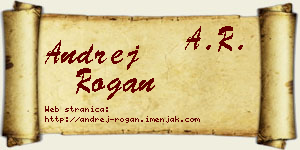 Andrej Rogan vizit kartica